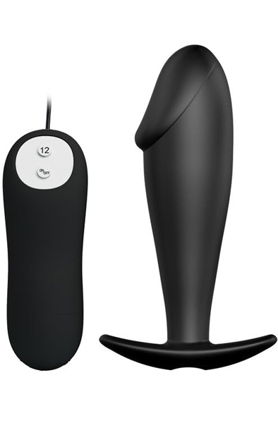Pretty Love Anal Plug Black with Remote Control Analplugg med vibrator | | Intimast