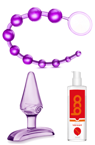 Startpaket analsex first time Miniplugg, kulor, anal glidmedel |  | Intimast