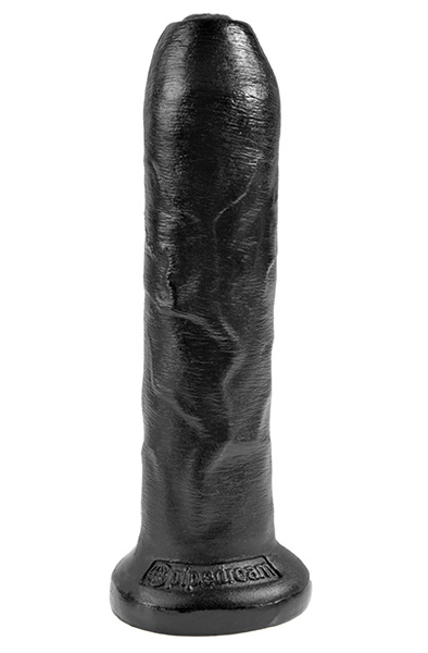 Pipedream King Cock Uncut Cock Black 18 cm Dildo med förhud | | Intimast