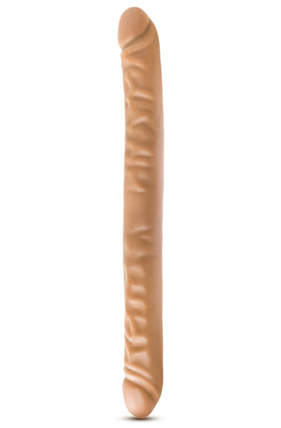 Dr Skin Double Dildo Mocha 46 cm Dubbeldildo | | Intimast