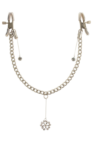 Pipedream Crystal Nipple Clamps Bröstklämmor med kedja |  | Intimast