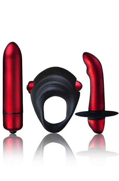 Rocks Off Kit of 3 Truly Yours Red Temptations Paket för par |  | Intimast