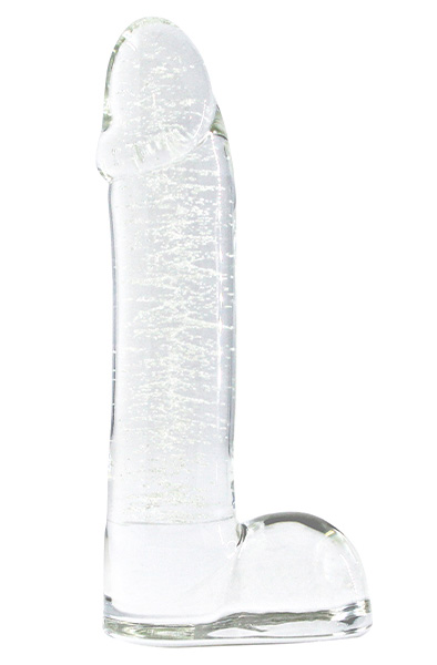 NS Novelties Firefly Glass Smooth Ballsey Dildo 11,5 cm Glasdildo | | Intimast