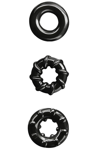 NS Novelties Renegade Dyno Rings Black Penisringar paket | | Intimast
