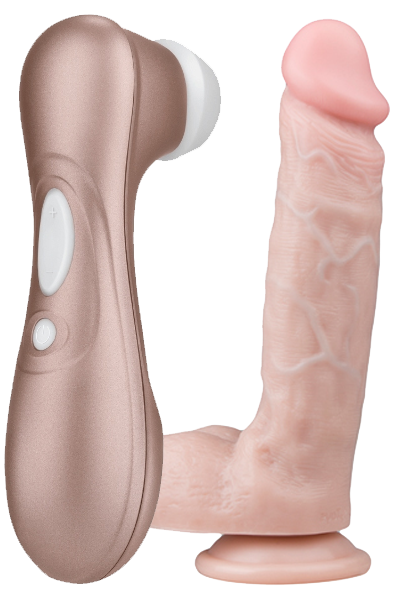 Satisfyer Pro 2 NG + Realistisk Dildo Paketerbjudande |  | Intimast