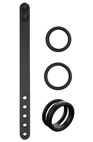 Dream Toys Rings Of Love Man Cage Kit Black Penisringar paket | | Intimast