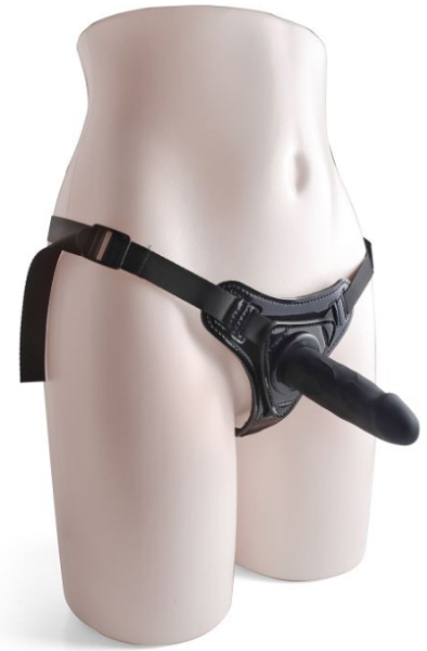 TOYZ4LOVERS Hot Stuff Strap-on Black Strap-on med sele |  | Intimast