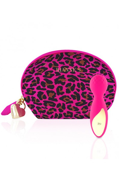 RIANNE S Lovely Leopard Mini Pink Magicwand / Massagewand | | Intimast