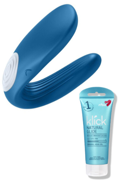 Satisfyer Partner Whale + RFSU Glidmedel Paketerbjudande |  | Intimast