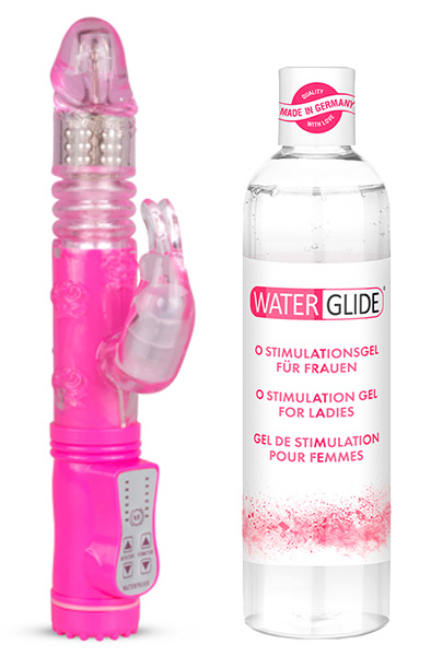 Rabbitvibrator + Orgasm Glidmedel 300ml Paketerbjudande |  | Intimast