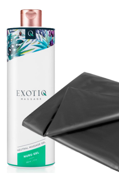 Vinyl Lakan 180x260cm + Nuru Gel 500ml Paketerbjudande |  | Intimast