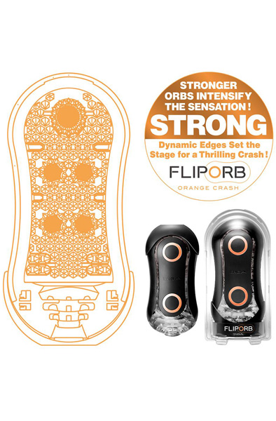 Alternativ bild 1 för Flip Orb STRONG Masturbator Orange Crash