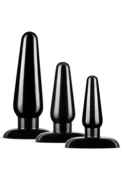 Anal Adventures Basic Plug Kit Black Analpluggar paket |  | Intimast