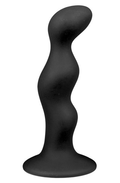 Easytoys Ribbed Black Silicone Dildo Analplugg |  | Intimast
