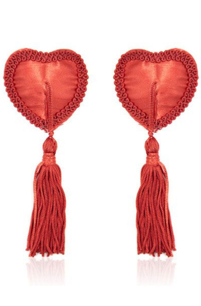 TOYZ4LOVERS Heart Nipples Tassels Red Nipple covers |  | Intimast