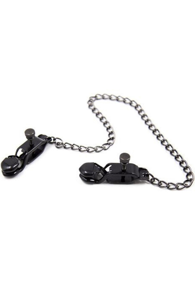 TOYZ4LOVERS Hard Nipple Clamps Bröstklämmor med kedja