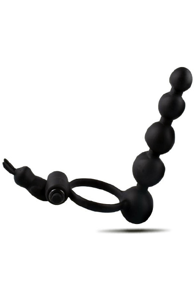 TOYZ4LOVERS Vibrating Cock Ring With Anal Dildo Dubbelpenetration |  | Intimast