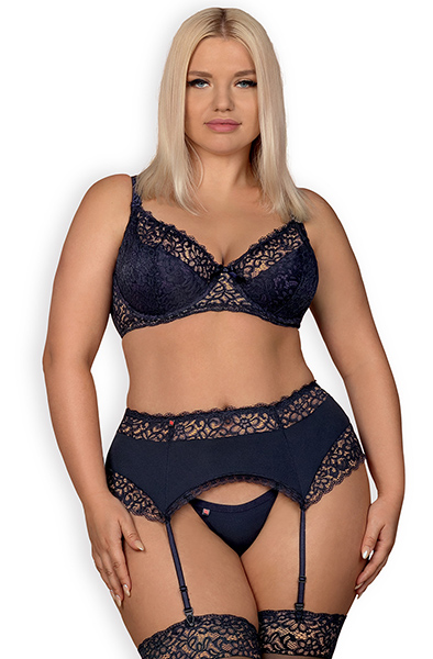 Obsessive Drimera 3 pcs Set Blue XXL Sexiga underkläder | | Intimast