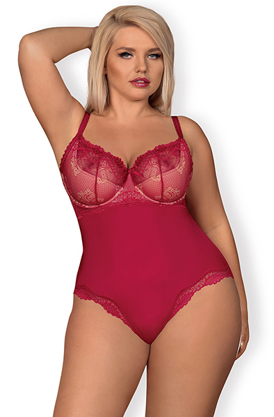 Obsessive Rosalyne Teddy Red XXL Teddy | | Intimast