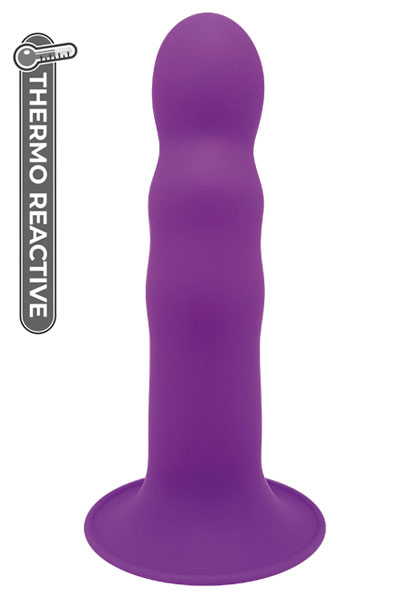Dream Toys Premium Ribbed Dildo Purple Dildo |  | Intimast