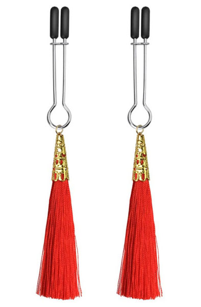 Lovetoy Glamor Tassel Nipple Clamp Bröstvårtsklämmor | | Intimast