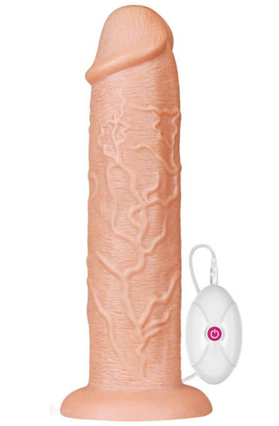 Lovetoy Realistic Long Vibrating Dildo 28 cm XL dildo med vibration | | Intimast