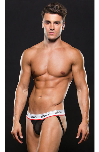 Envy Menswear Low-Rise Jockstrap Black L/XL Jockstrap | | Intimast