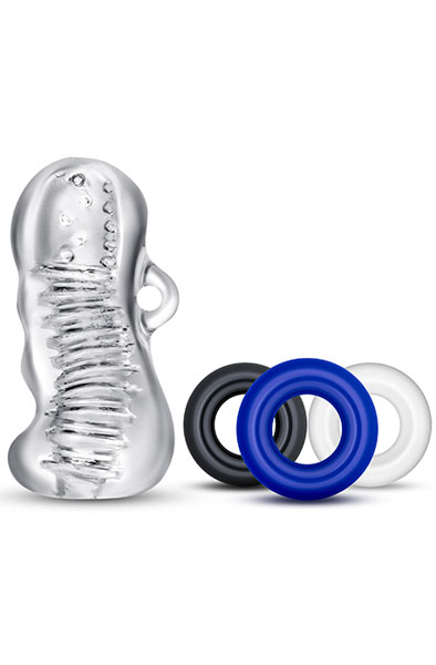 Quickie Kit Jerk Off Clear Penisringar paket | | Intimast
