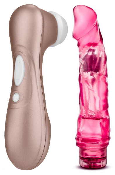 Satisfyer Pro 2 + Vibe Pink 23cm Paketerbjudande |  | Intimast