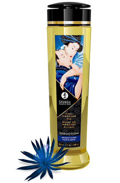 Shunga Massage Oil Seduction Midnight Flower 240ml Massageolja | | Intimast