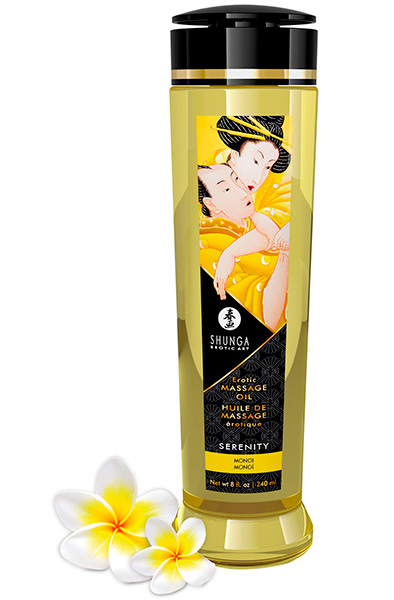 Shunga Massage Oil Serenity Monoï 240ml Massageolja | | Intimast