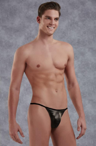 Alternativ bild 0 för Doreanse Kalsonger Men G-string Svart Skinn polyester Small Herr
