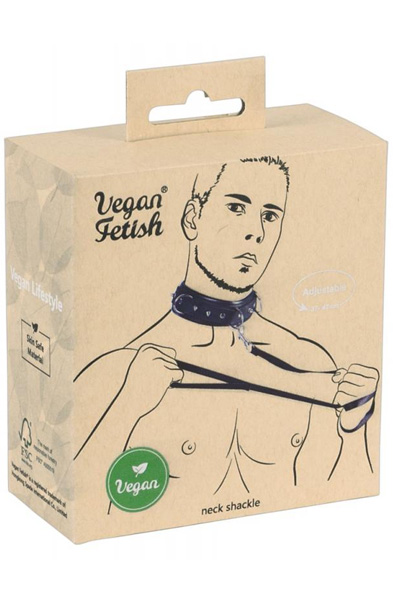 Vegan Fetish 100% Vegan Collar With Leash Bondage Halsband & Koppel | | Intimast