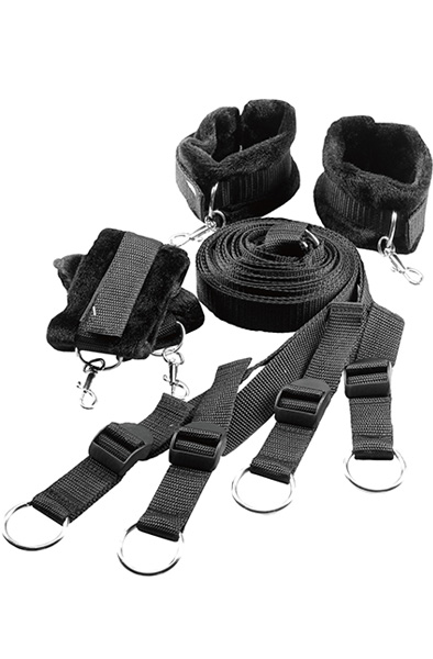 Produktfoto för Dream Toys: Blaze, Luxury Fetish, Bed Restraint Set