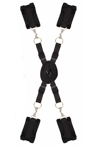 Alternativ bild 1 för Dream Toys: Blaze, Luxury Fetish, Bed Restraint Set