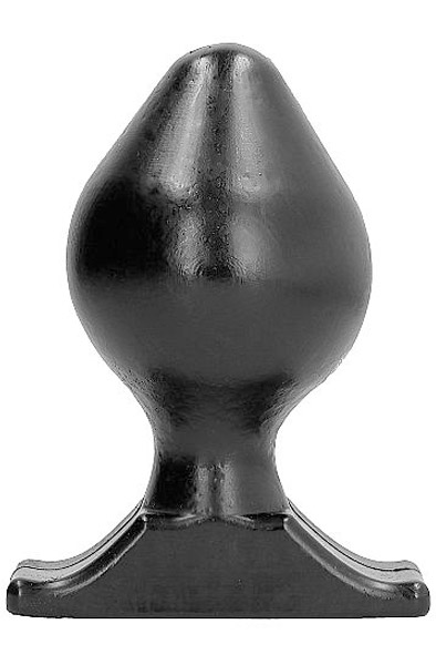 All Black Vinyl Anal Plug 16,5 cm Grövre analplugg |  | Intimast