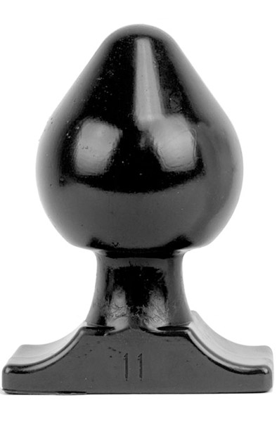 All Black Vinyl Anal Plug 19 cm Grövre analplugg |  | Intimast