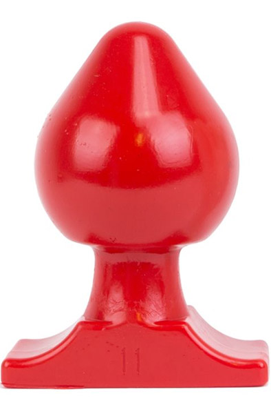 All Red Vinyl Anal Plug 19 cm Grövre analplugg