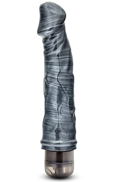 Jet Midnight Carbon Metallic Black 22,5 cm Dildo med vibrator |  | Intimast