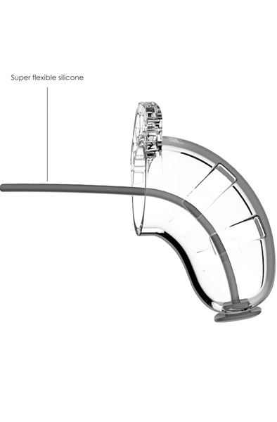 Alternativ bild 1 för Model 15 Chastity Cage with Urethral Dialator - 9 cm
