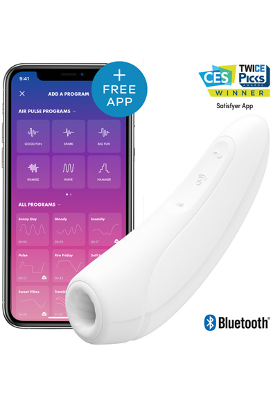 Satisfyer Curvy 1+ White Appstyrd klitorisstimulator | | Intimast