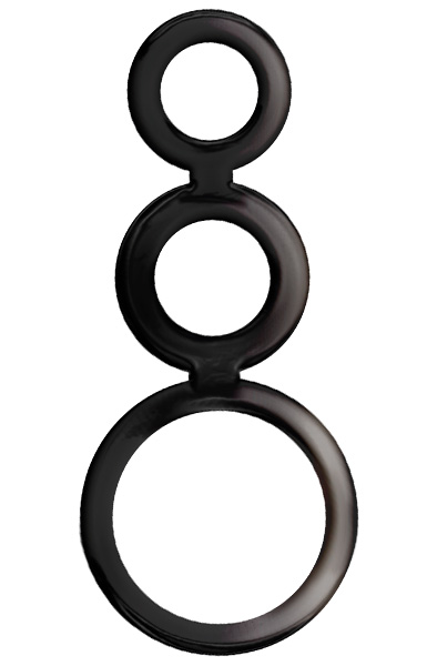 Addicted Toys Rings Set For Penis Black Penisring