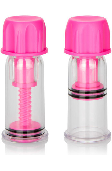 Cal Exotics Vacuum Twist Suckers Pink Nipple suckers |  | Intimast