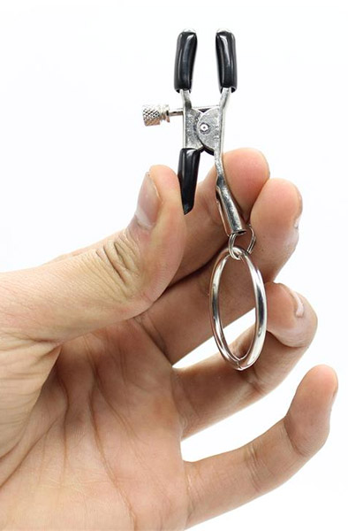 Alternativ bild 1 för Fetish Addict Nipple Clamp med ring