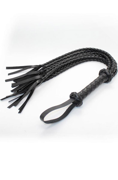 Alternativ bild 1 för Fetish Addict Braided Flogger 75 cm