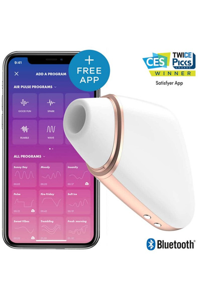 Satisfyer Love Triangle White Appstyrd klitorisstimulator | | Intimast