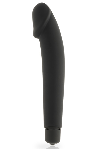 Dolce Vita Realistic Black Silicone Vibrator