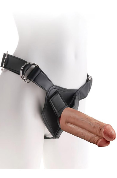 Pipedream Harness Two Cocks One Hole 18 cm Strap-on dubbel | | Intimast