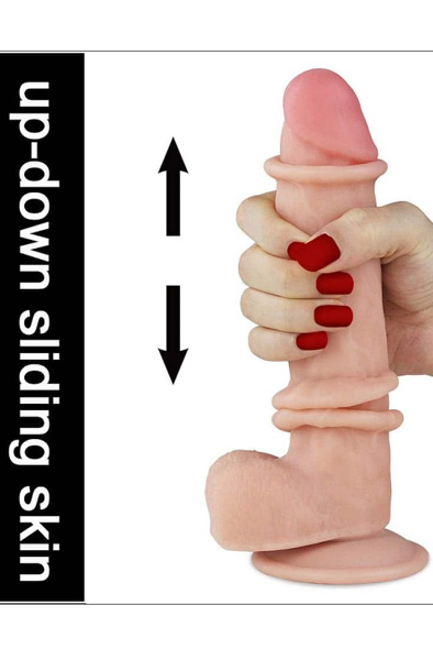 Alternativ bild 1 för Sliding-Skin Dildo 20 cm