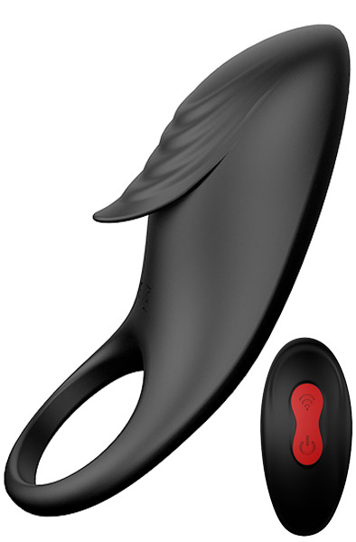 Rings Of Love Remote Cockring Black Fjärrstyrd vibrerande penisring | | Intimast